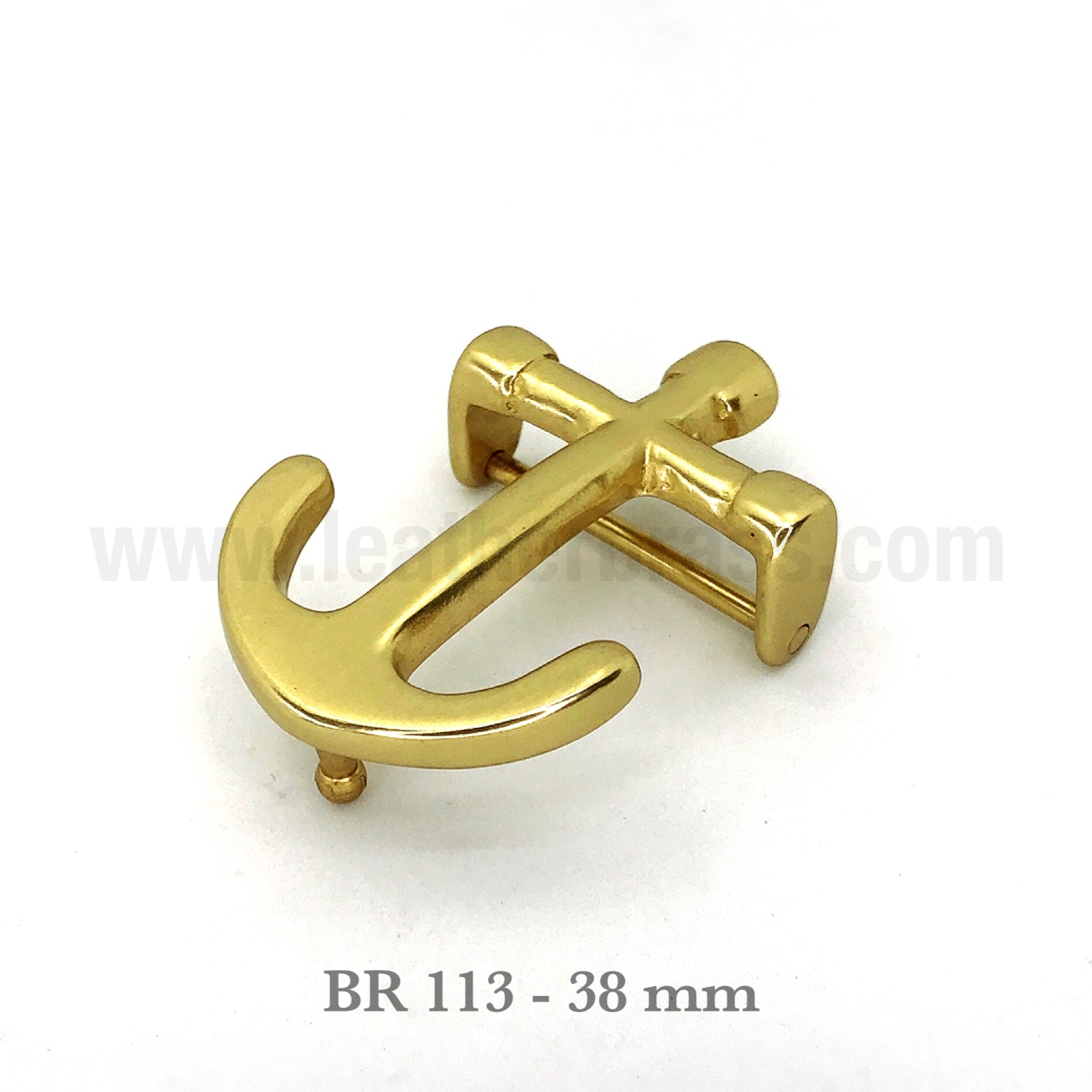ฺBR113 หัวเข็มขัดทองเหลือง Anchor ขนาด 35 และ 38 มิล อะไหล่ทองเหลือง leatherbrass**ราคาต่อชิ้น**