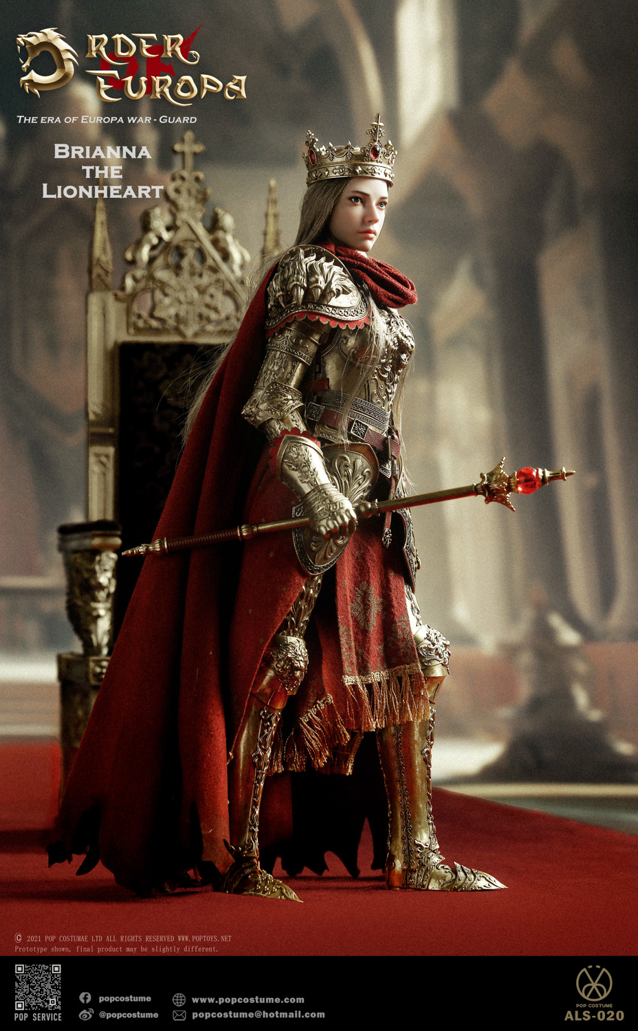 [สั่งจอง]POP COSTUME 1/6 : THE ERA OF EUROPA WAR The Lionheart Brianna