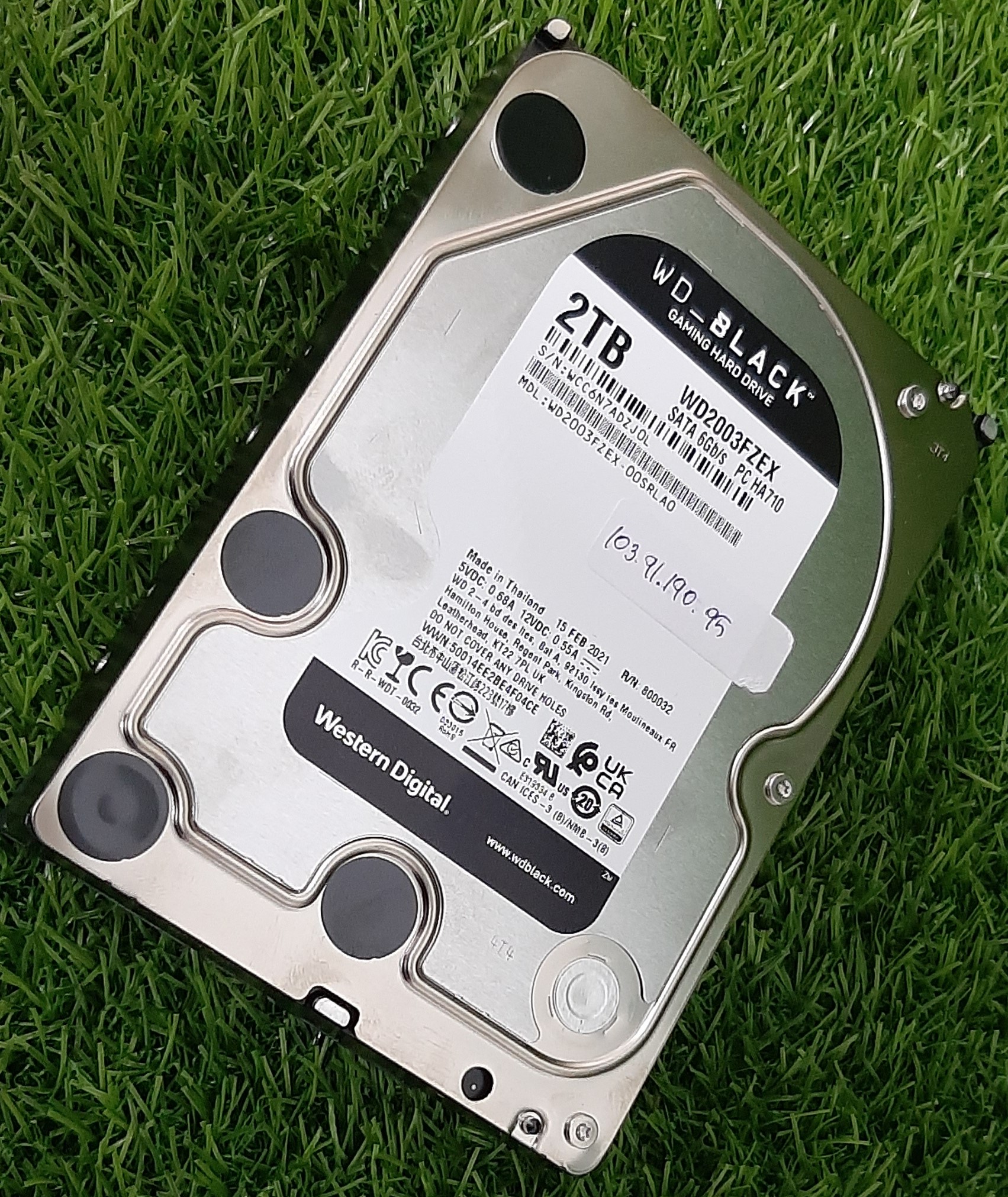 WD Black 2TB SATA 3.5 6Gbps 7200RPM" ฮาร์ดดิสก์ มือสอง สภาพดี มีประกัน