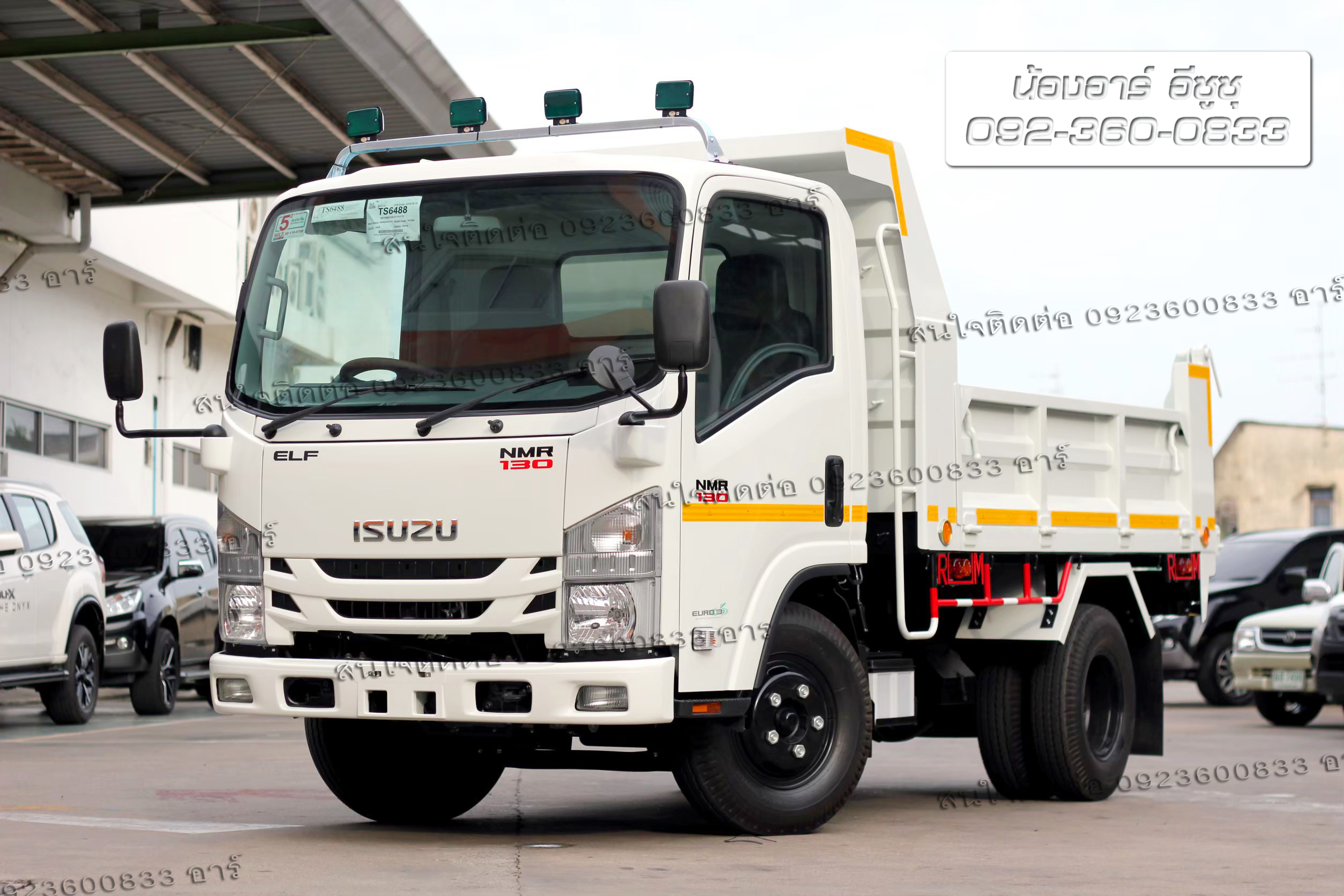 6 ล้อ ISUZU NMR130 แรงม้า พร้อมกระบะดั๊มพ์