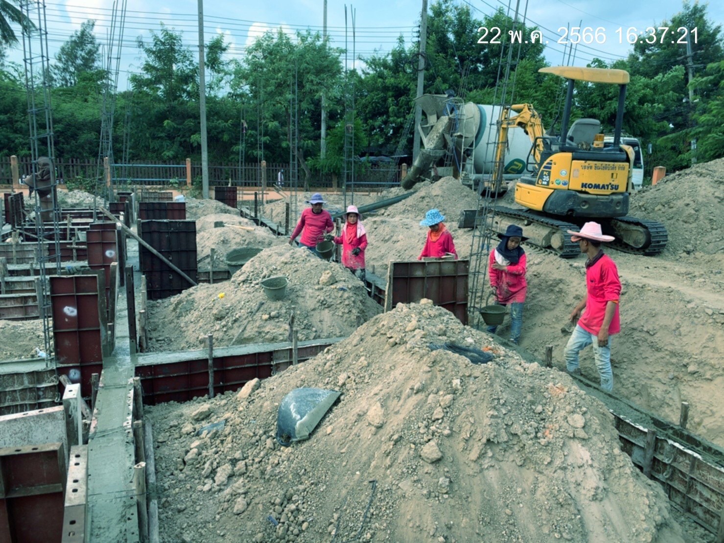 งานก่อสร้างห้องแถว จำนวน5ห้อง อ.บ้านโป่ง จ.ราชบุรี