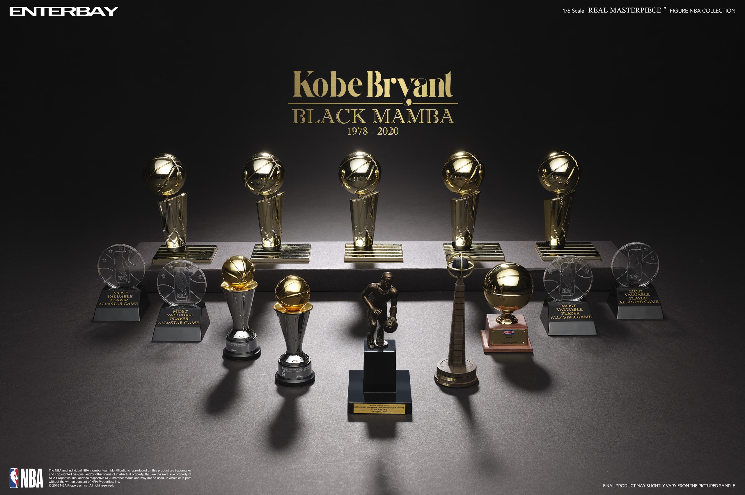 [สั่งจอง] ENTERBAY EB RM-1036 1/6 : KOBE BRYANT BLACK MAMBA 1978-2020 Real
