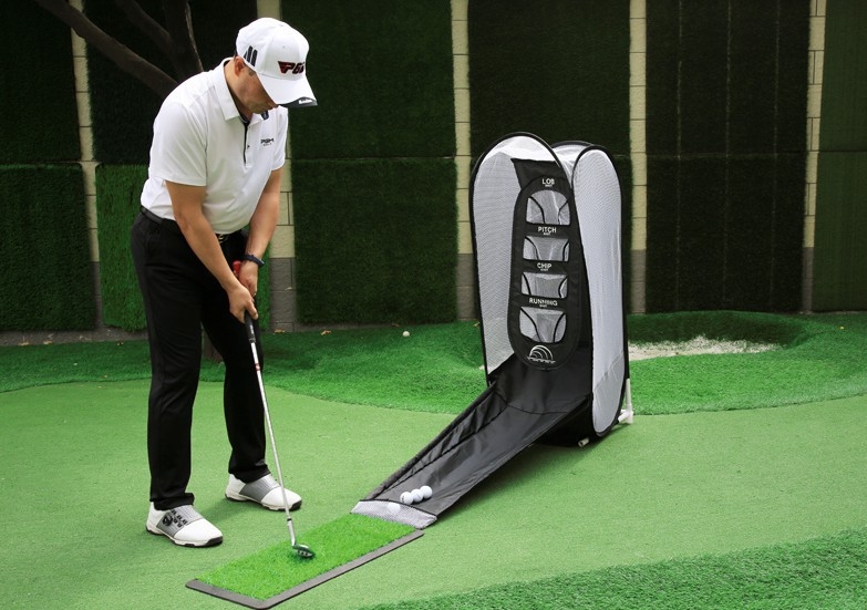 PRACTICE NET 4 IN 1 ตาข่ายฝึกซ้อมชิพ PGM LXW017 ดีไซด์ออกมาให้ฝึกซ้อมได้ 4 แบบ ไม่ว่าจะเป็น LOB , PITCH , CHIP หรือ RUNNING ก็ฝึกได้