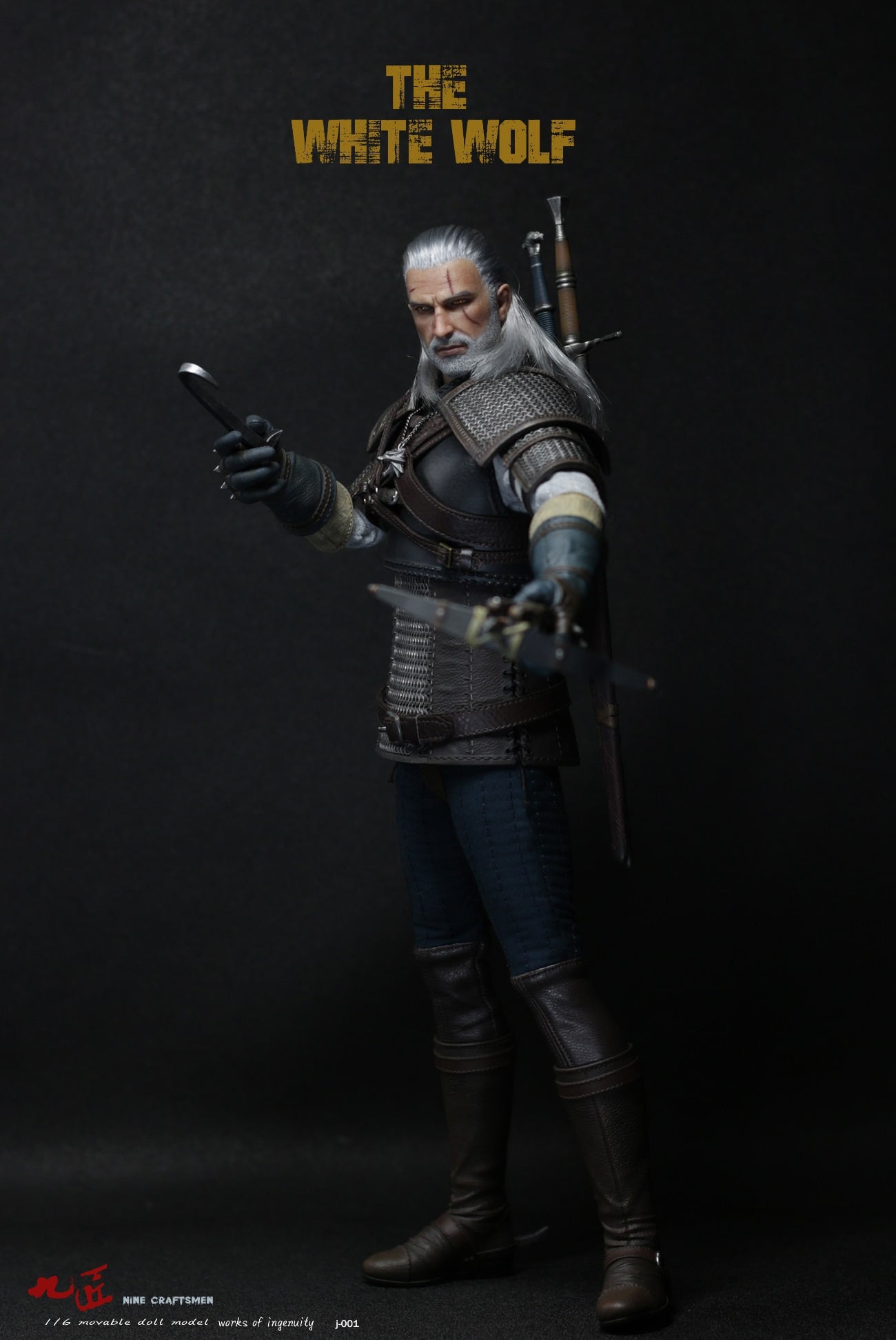 [พร้อมส่ง ]Nine Craftsmen J-001 1/6 : White Wolf Action Figure