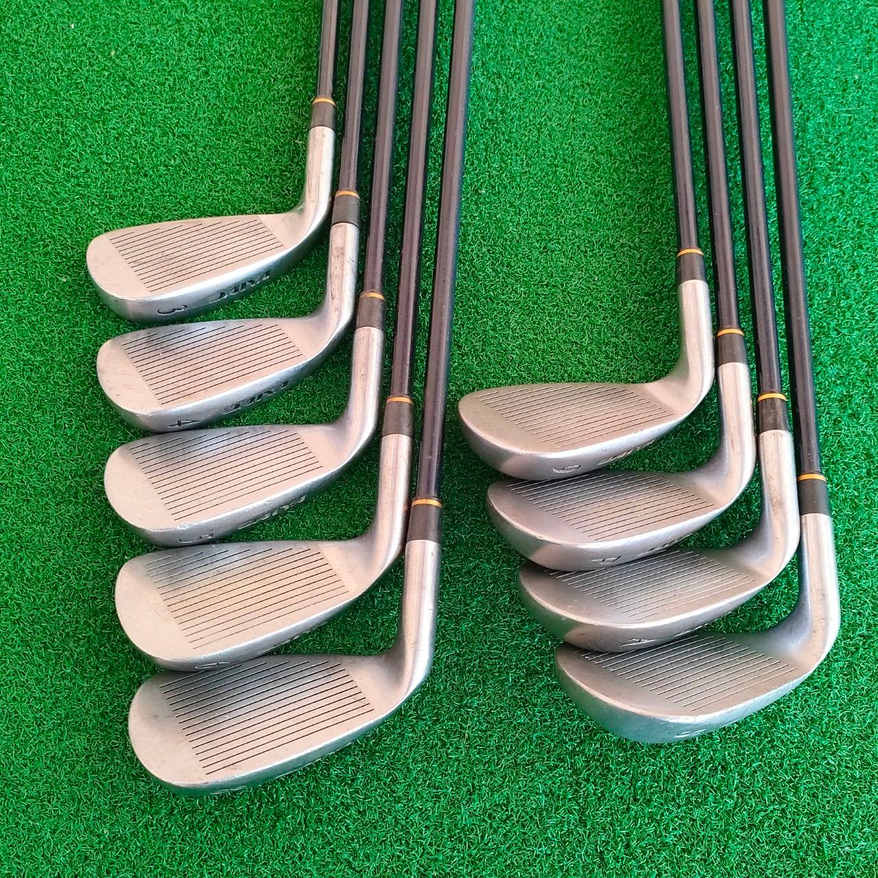 ชุดเหล็ก DAIYA BOUNCER 211 มีเหล็ก 3-9 PW AW SW ก้าน BOUNCER FLEX R ผลิตจากประเทศญี่ปุ่น ก้านกริพเดิมสวย CAVITY ลึก ตีง่าย ตีไกล ก้านกราไฟต์ เบาสบาย