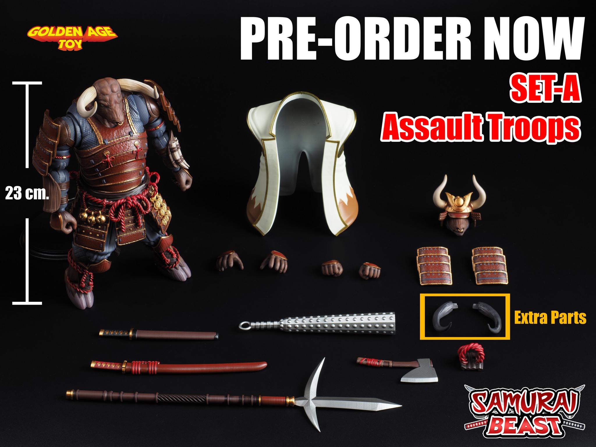 [สั่งจอง]Golden Age Toy 1/12 : Samurai Beast Series (23Cm)