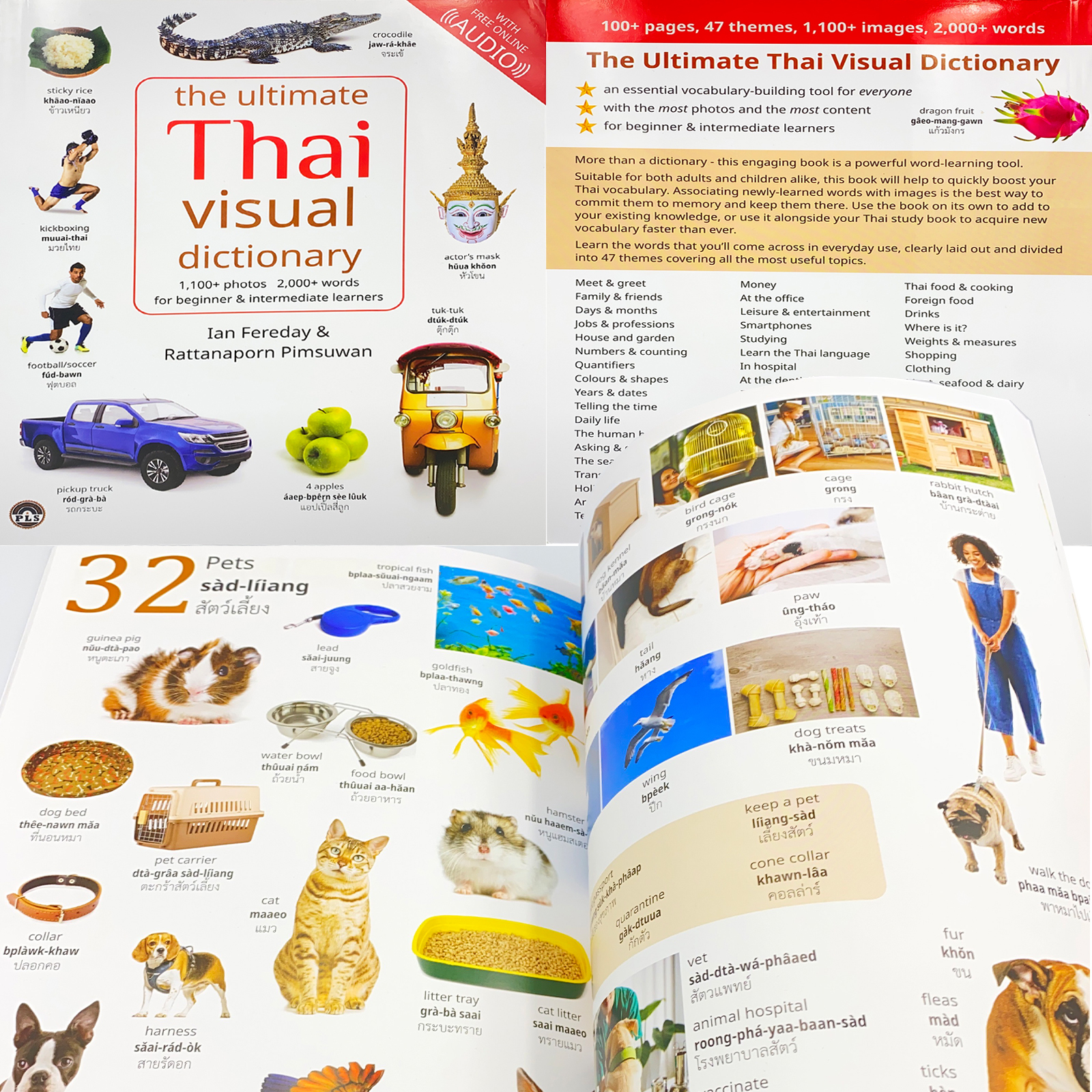 หนังสือสอนภาษาไทย เล่มเดี่ยว Single : READ and write THAI TODAY / SPEAK THAI TODAY / Thai visual dictionary / Write the Thai Alphabet Today ver.ENG