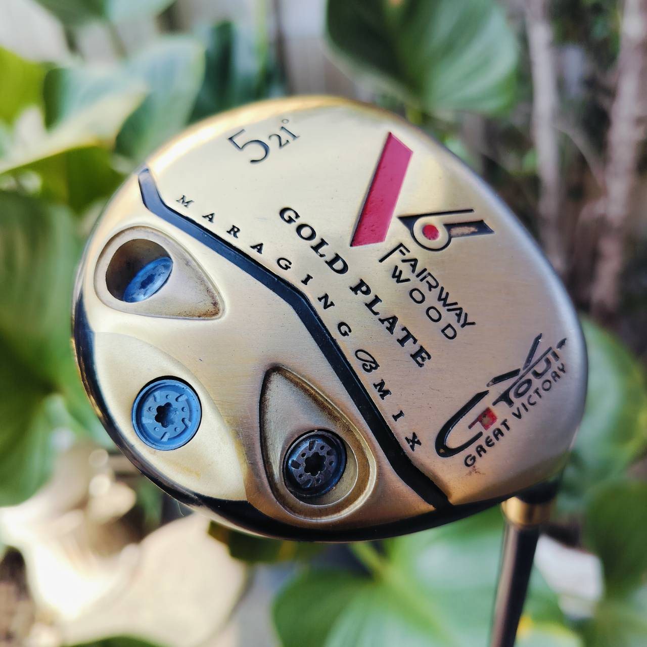 FW5 G TOUR GOLD PLATE GEAR VICTORY MARAGING เป็นสุดยอดหัวไม้พรีเมี่ยมญี่ปุ่น หน้าเด้งวัสดุ MARAGING ดีมากๆ ไม้กอล์ฟพรีเมี่ยมมือสอง ของแท้ By NakaraLuxurious