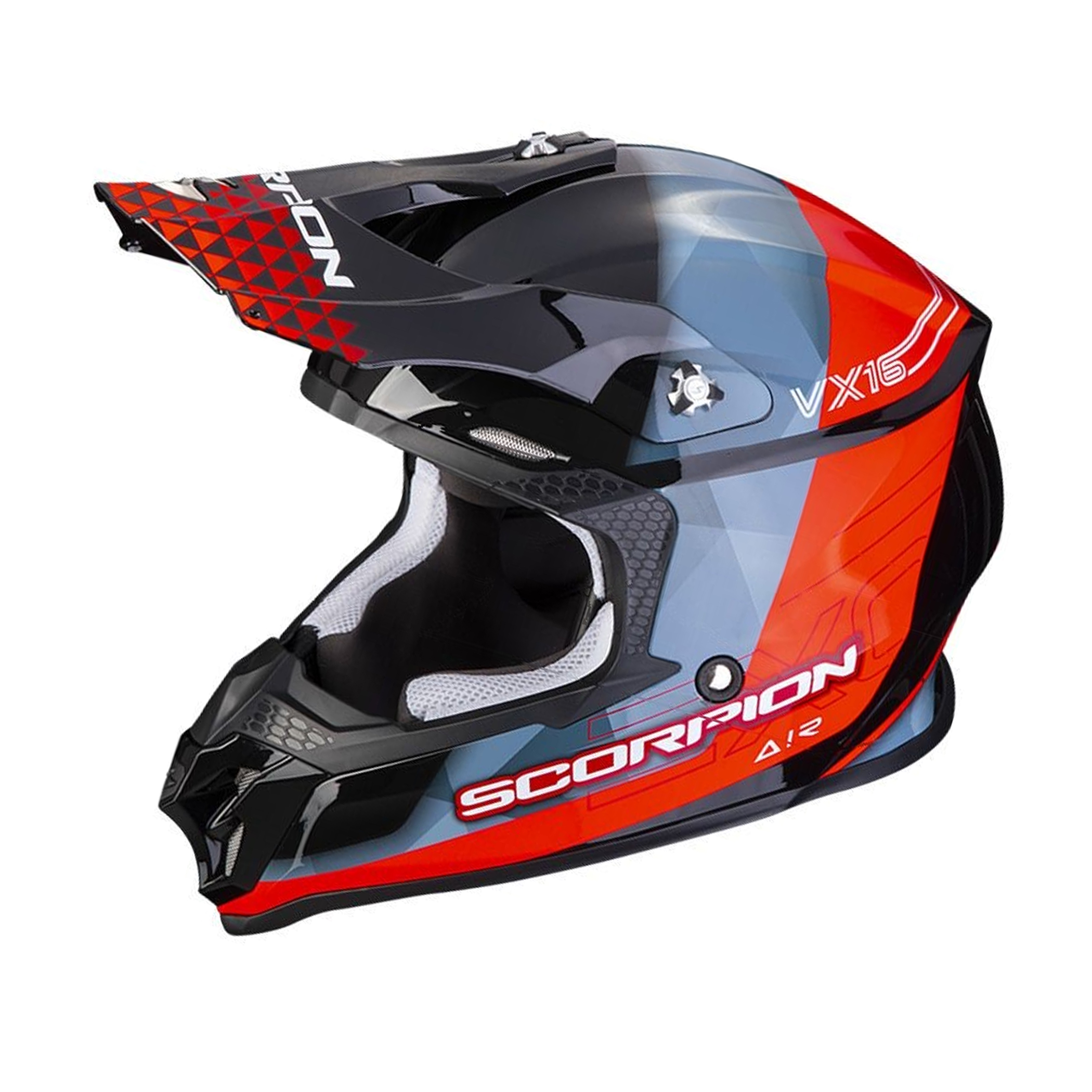 หมวกกันน็อค Scorpion VX-16 GEM Glossy Black/Red