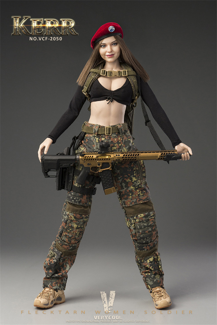 [สั่งจอง] VERYCOOL VCF-2050 1/6 KERR - FLECKTARN WOMEN SOLDIER Action Figure