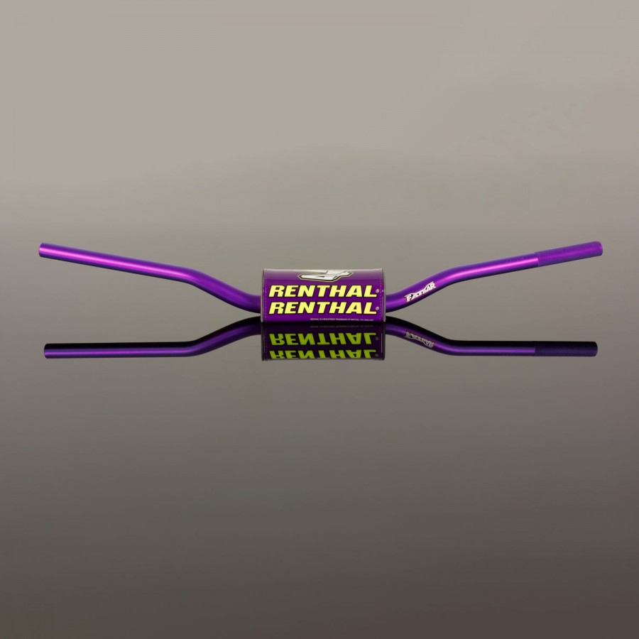 แฮนด์ Renthal 821 Fatbar (MCGRATH/KTM SX125-450 2016+/Suzuki 2018+) Limited Edition Modern Retro Purple
