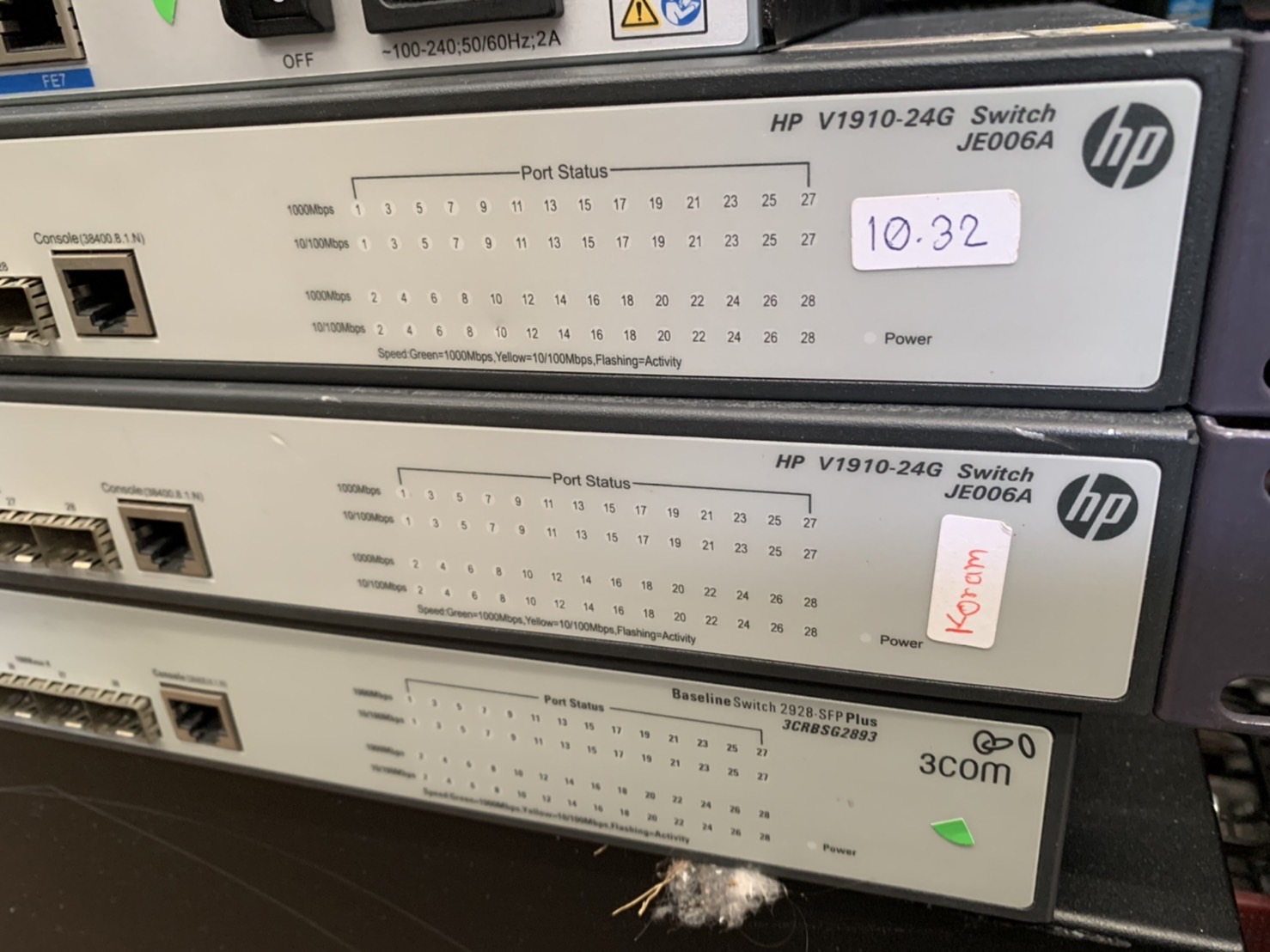 สวิตช์ HP V1910-24G (JE006A) - Baseline Plus Switch 24-Port