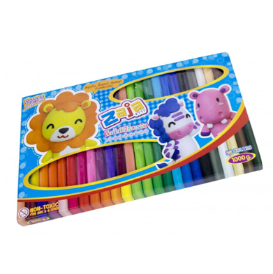 ดินน้ำมันไร้สารพิษ 24 สี 1,000 กรัม ของเล่น, ของเล่นเด็ก, ของเล่นเสริมพัฒนาการ,สื่อ , ของเล่นเด็กอนุบาล พร้อมส่ง