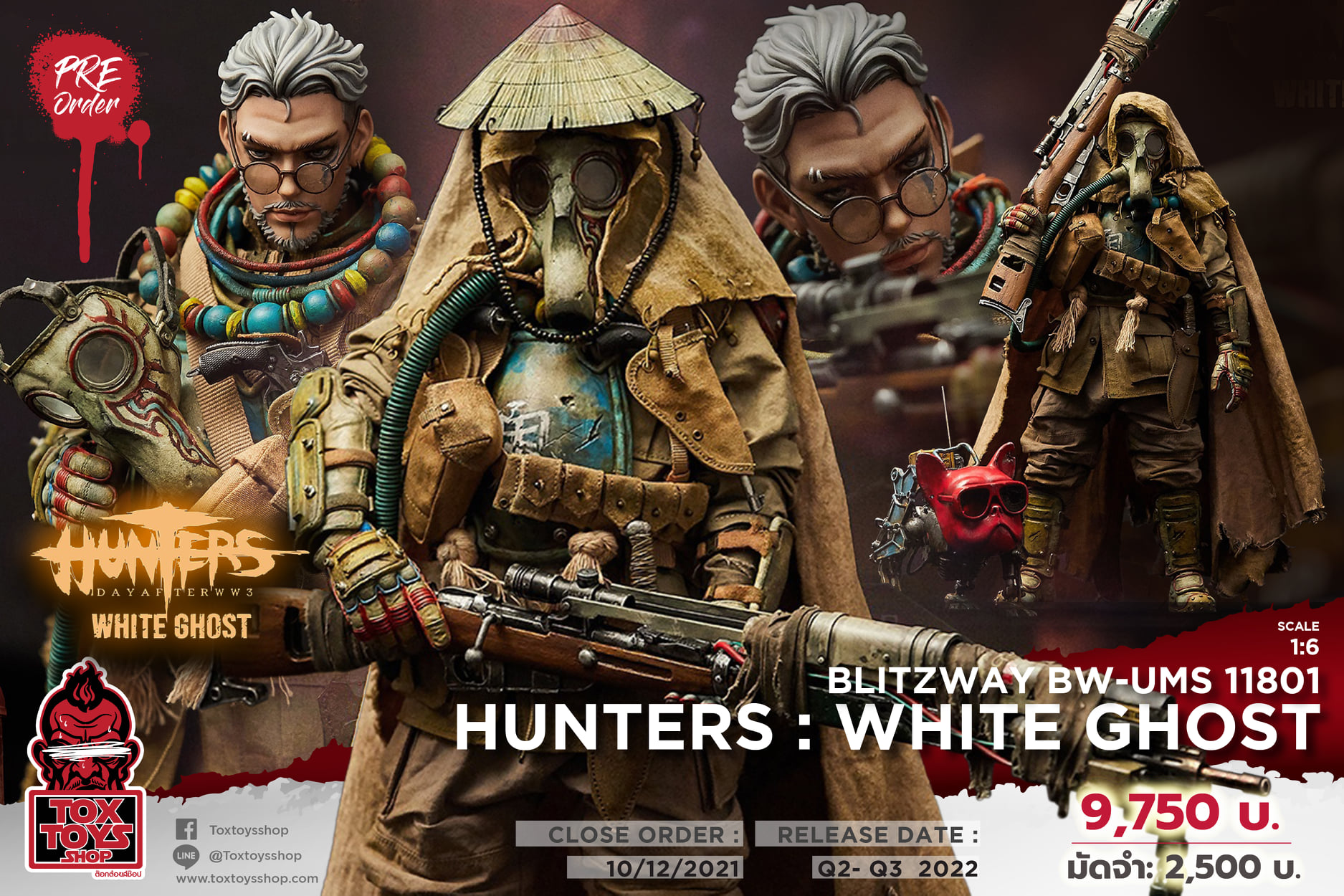 [สั่งจอง]Blitzway BW-UMS 11801 1/6 Hunters : Day After WWIII - White Ghost