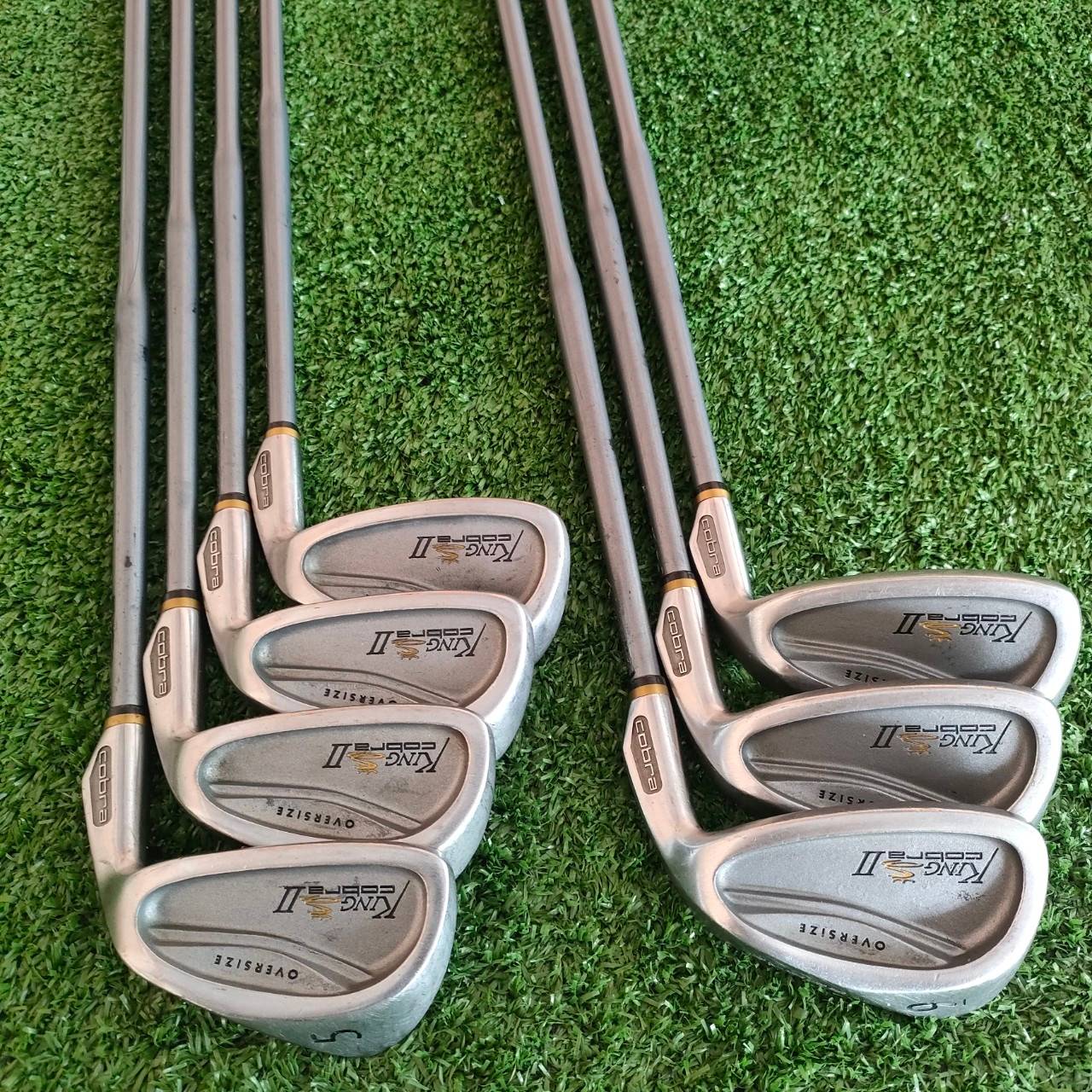 ชุดเหล็ก KING COBRA II OVERSIZE มีเหล็ก 5-9 เเละ PW SW ก้าน HUMP IQ SYSTEM FLEX R เหล็กใบใหญ่ เบา ตีง่ายมากๆ ระยะดีมากๆ สไตล์ KING COBRA