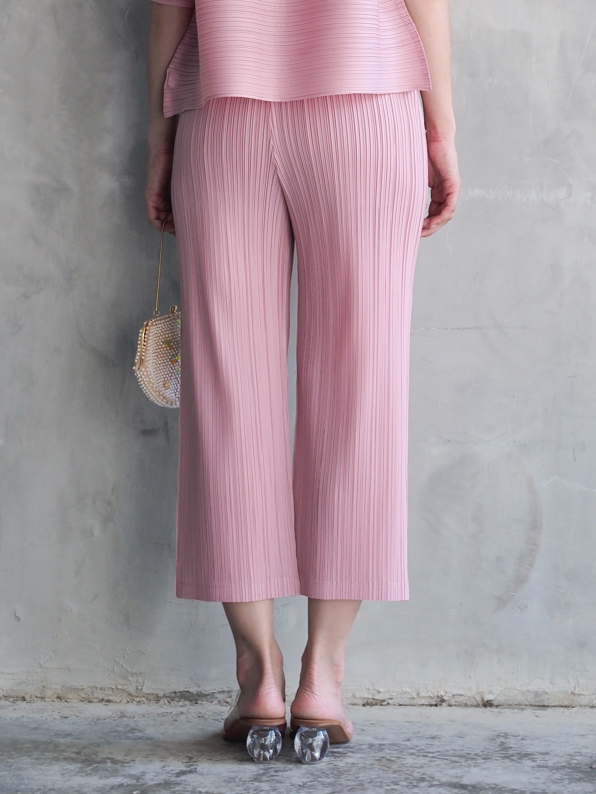 ยาว34นิ้ว! 2MUAY รุ่น GJO7573-9 กางเกงอัดพลีทคุณภาพ STRAIGHT LEG PLEATED PANT 7 สี FREE SIZE