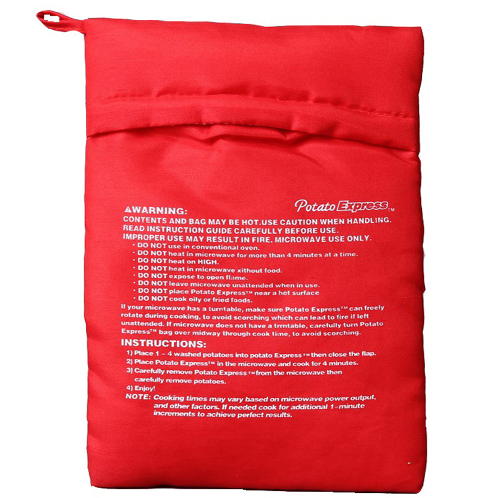 🔥Sale ลดราคา🔥 ถุงไมโครเวฟอบมันฝรั่ง สุกไว ซัก ล้าง ทำความสะอาดได้ ขนาด 18x24cm