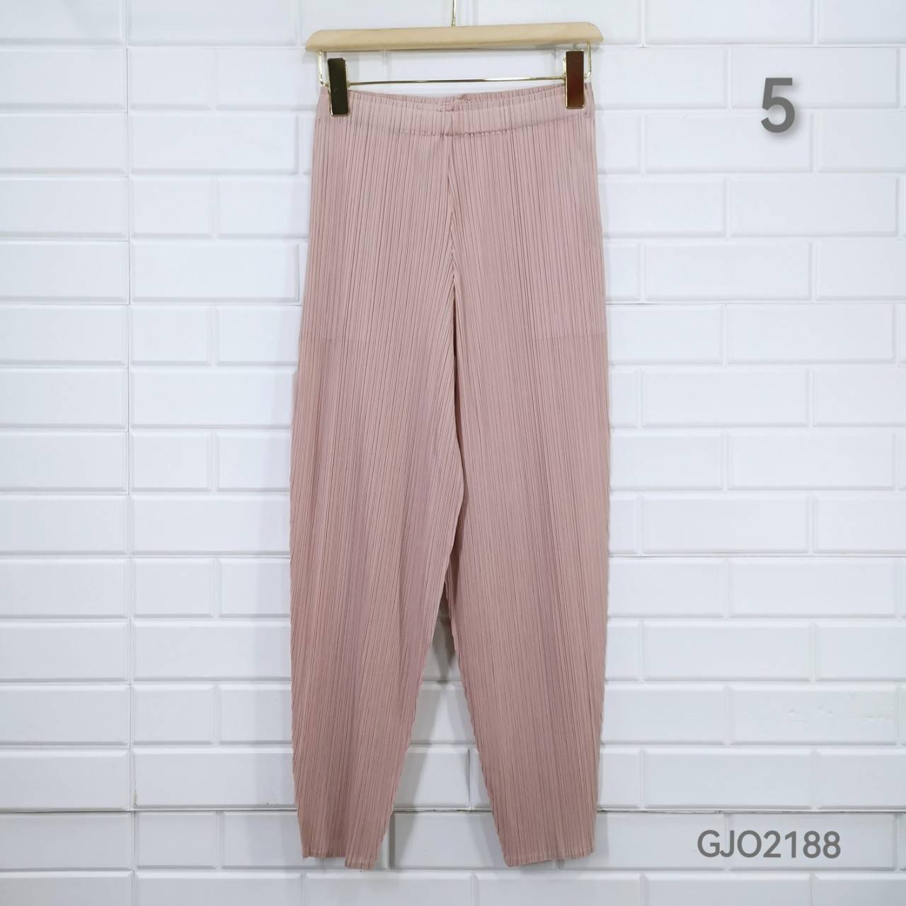 ยาว 34นิ้ว!! 2MUAY รุ่น GJO2188 กางเกงผู้หญิง กางเกงอัดพลีทคุณภาพ 12สี FREE SIZE CASUAL FIT PLEATES PANTS