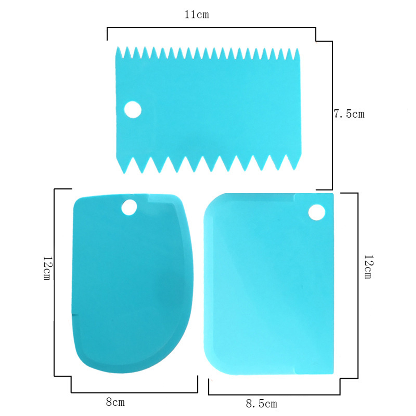 แผ่นตัดแป้ง เชต3ชิ้น อุปกรณ์ช่วยทำขนม เบเกอร์รี่ วัสดุเกรดอาหาร ปลอดภัย 100%