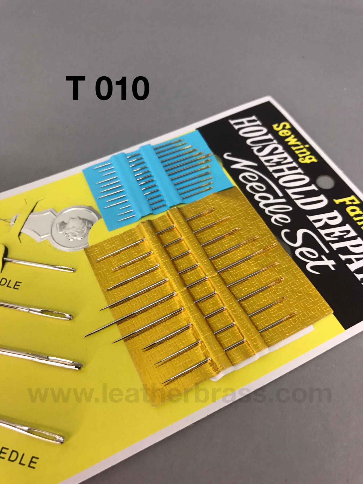 T010 เข็มเย็บหนัง เข็มชุด อุปกรณ์งาน DIY อุปกรณ์เครื่องหนัง leatherbrass**ราคาต่อแพ็ค**