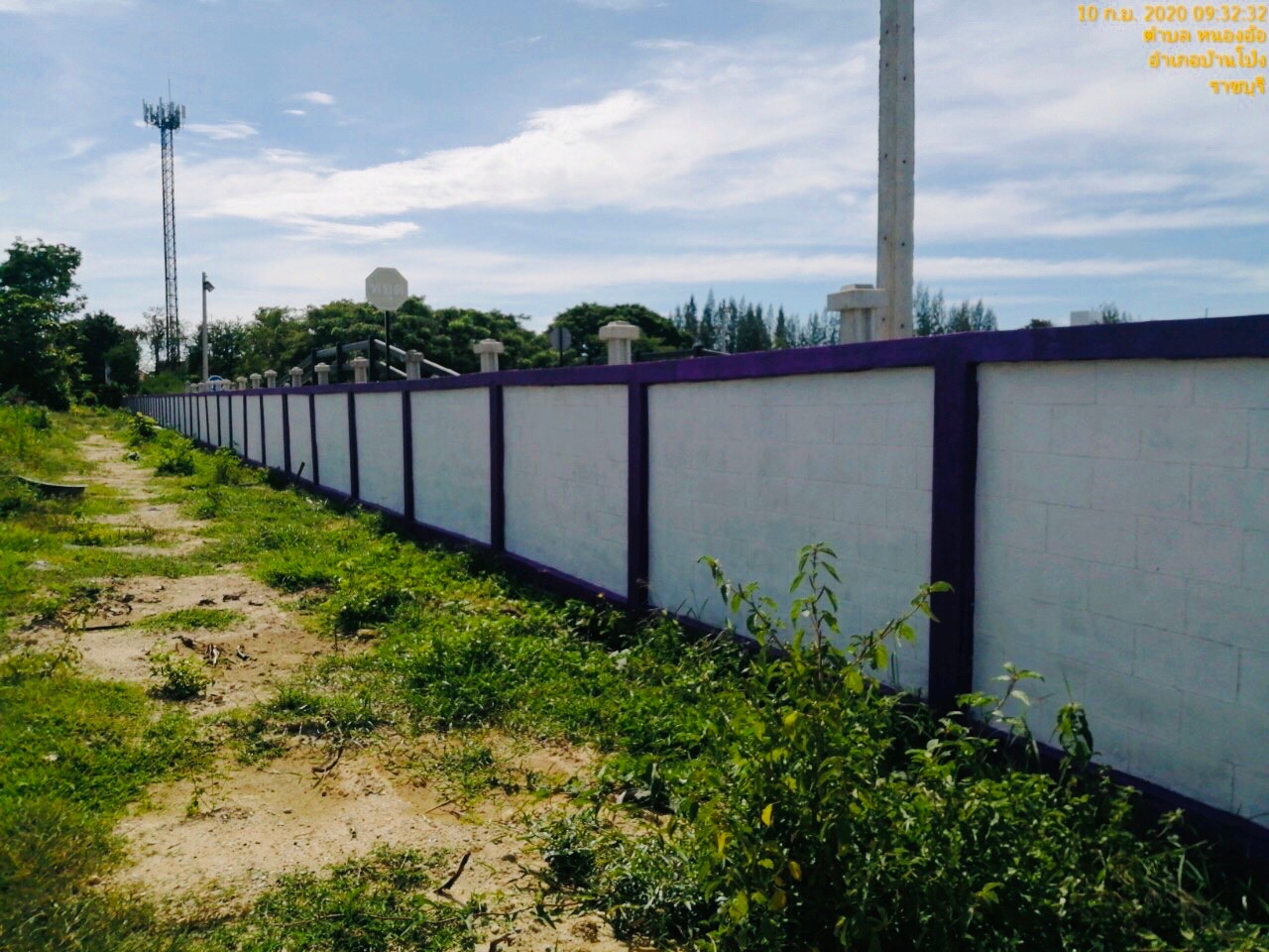 ขนส่ง(บ้านโป่ง) ก่อสร้างรั้วรอบขนส่ง