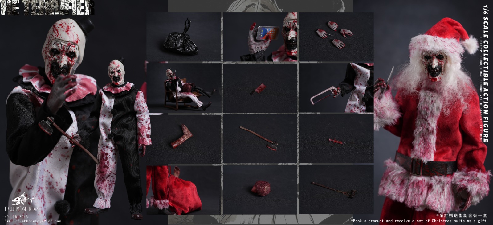 [สั่งจอง]FISH BONETOYS FB-Z018 1/6 : The Terrifier Joker