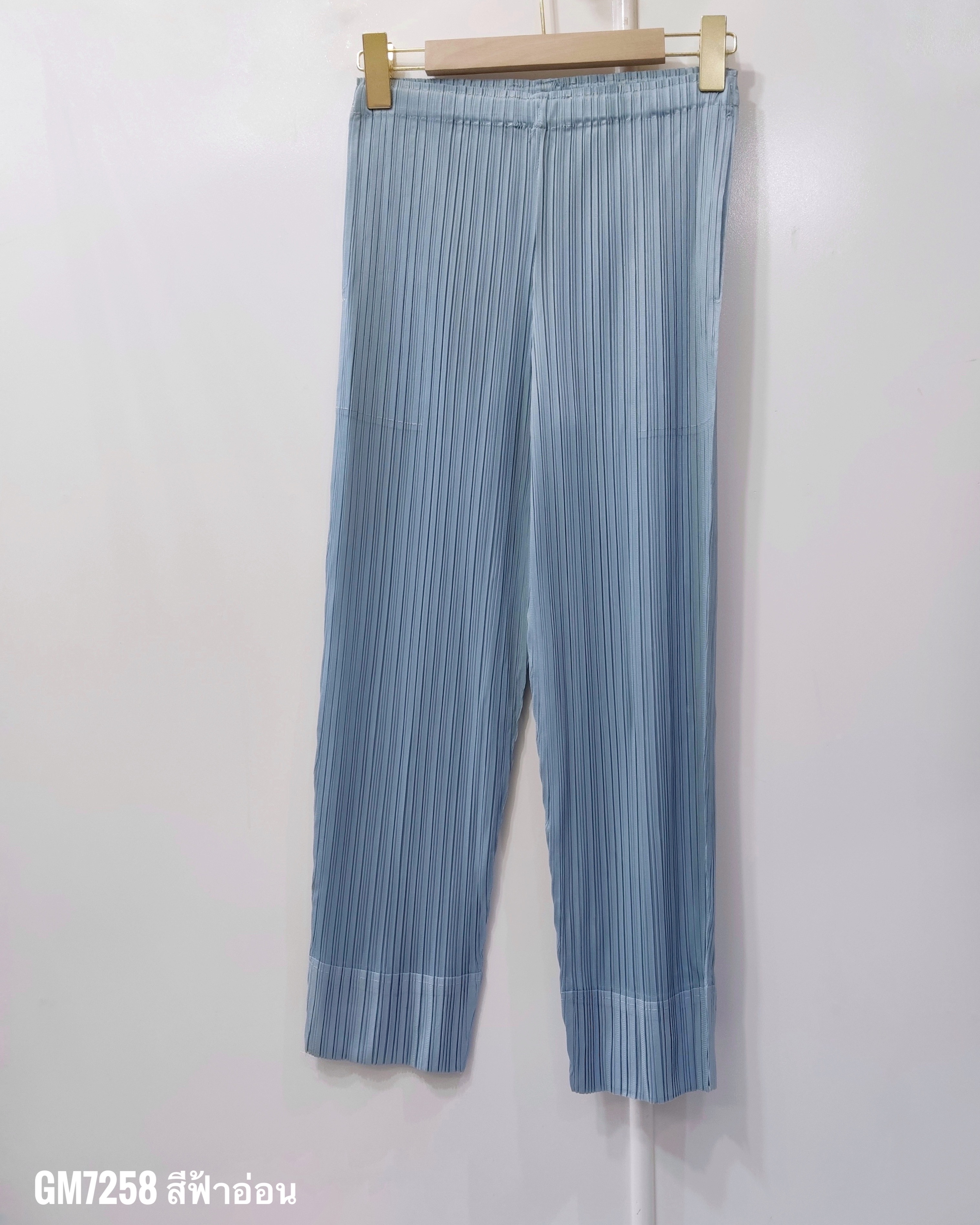 ยาว 34 นิ้ว 2MUAY รุ่น GM7258 กางเกงอัดพลีท SLIM FIT PLEATED PANTS 55 สี FREE SIZE