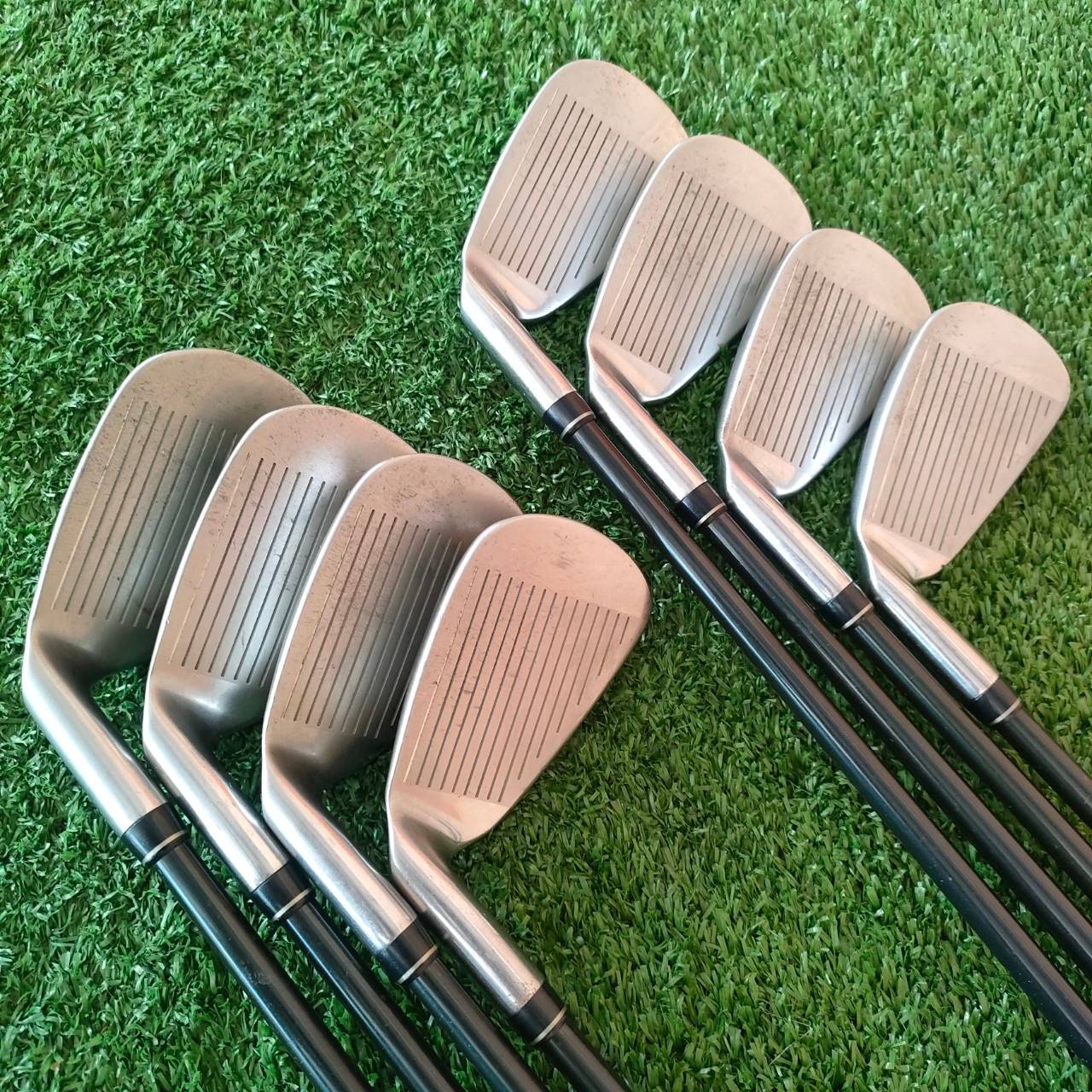 ชุดเหล็ก BRIDGESTONE BEAM POWER PACK มีเหล็ก 5-9 เเละ P/S PA SW ก้าน BEAM POWER PACK FLEX R ใบใหญ่ OVER SIZE ตีง่ายมาก วัสดุดี!! ไม้กอล์ฟมือสอง ของแท้ BY NakaraLuxurious