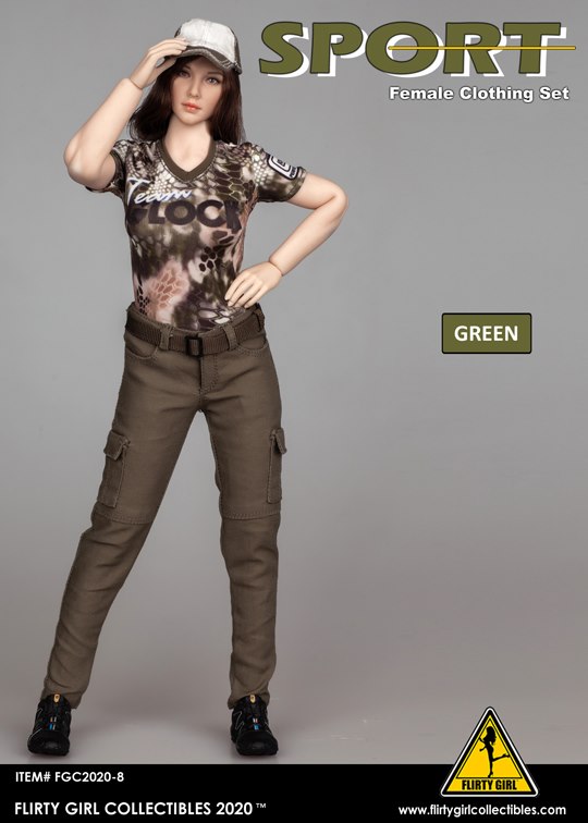 [สั่งจอง]FLIRTY GIRL COLLECTIBLES FGC2020 1-8 1/6 SPORT- Female clothing sets
