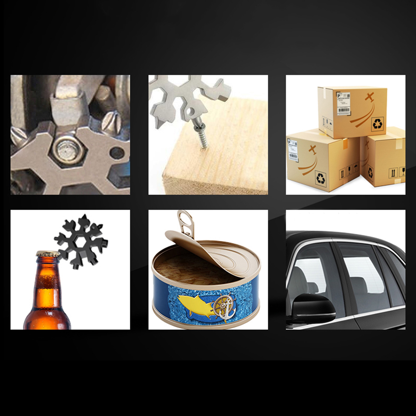 ไขควงมัลติฟังก์ชั่น มี2รุ่น เกล็ดหิมะ18หัว / กุญแจ6หัว มีให้เลือกหลายสี ใช้งานได้หลากหลาย คุ้มค่า คุ้มราคา