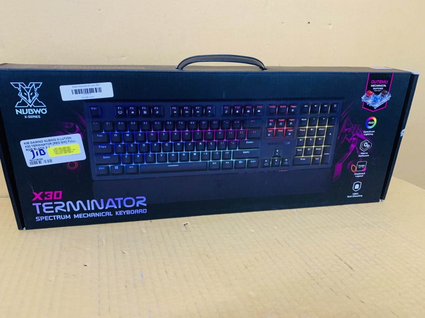คีย์บอร์ KEYBOARD NUBWO X30 TERMINATOR (OUTEMU BLUE SWITCH) (RGB LED) (EN/TH)