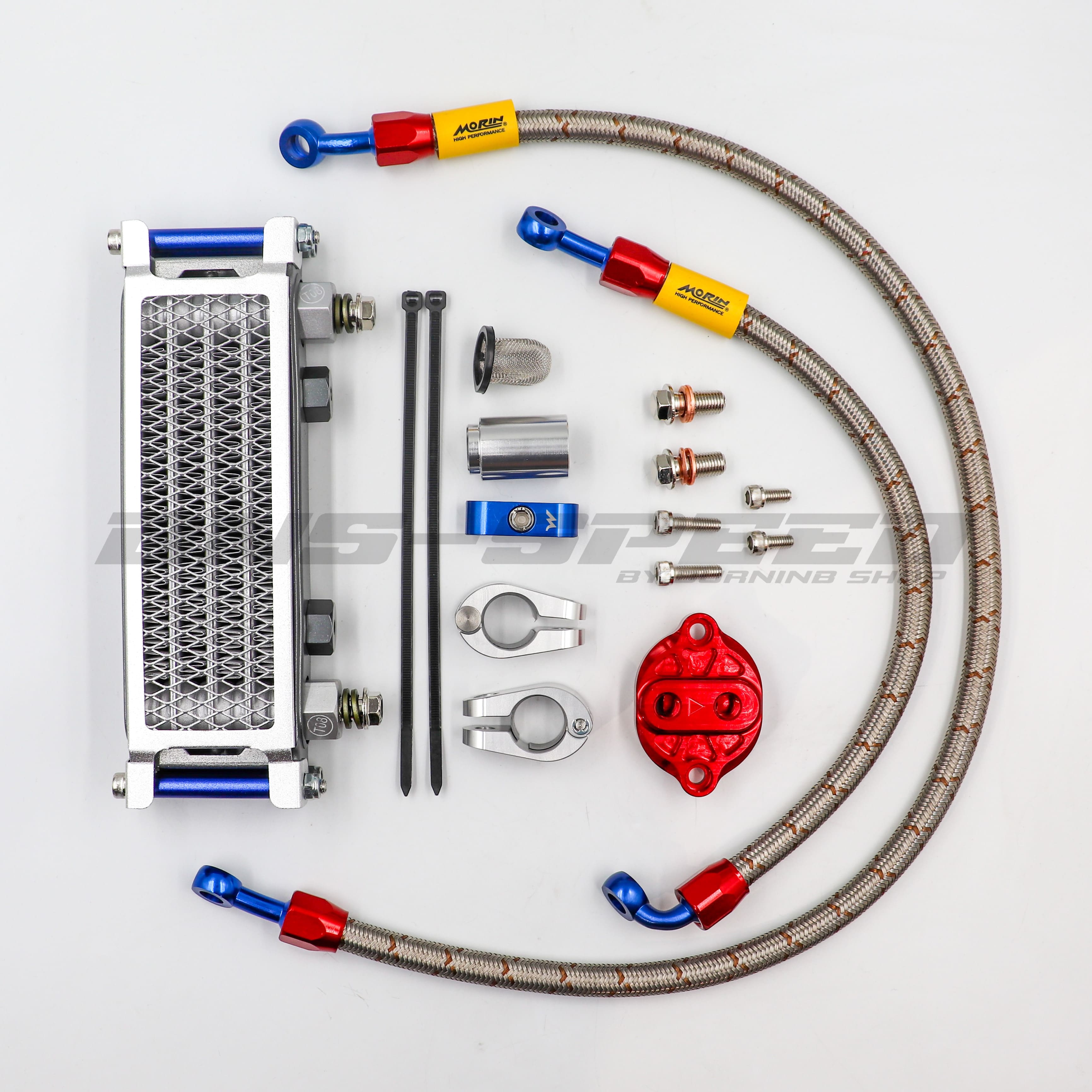 ออยคูลเลอร์ Morin CT125 Gen2 Oil Cooler Kit - เสาน้ำเงิน