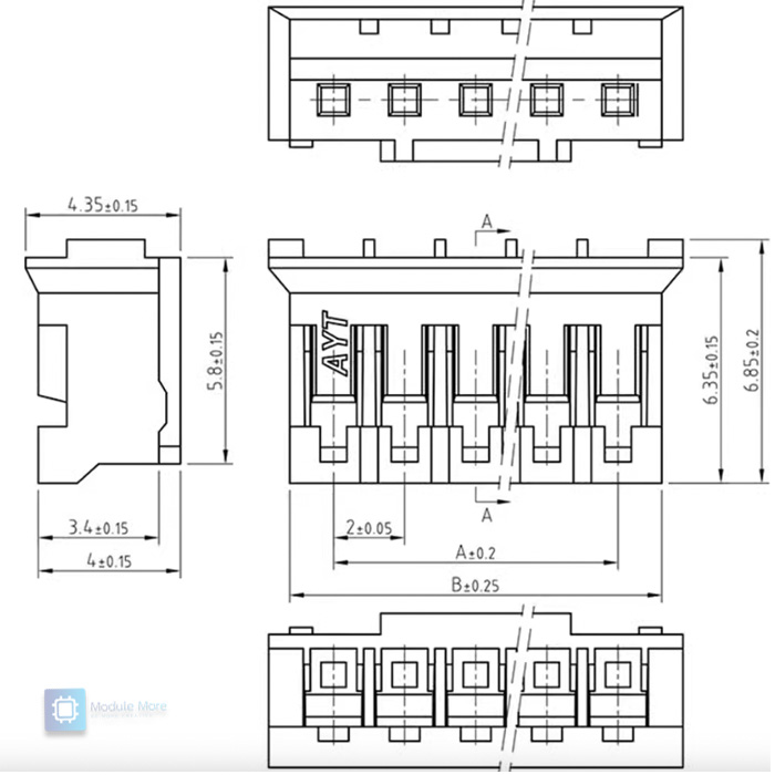 JST PH2.0 Connector pitch 2.00mm plastic shell and reed crimp (อ่านรายละเอียดก่อนสั่ง)