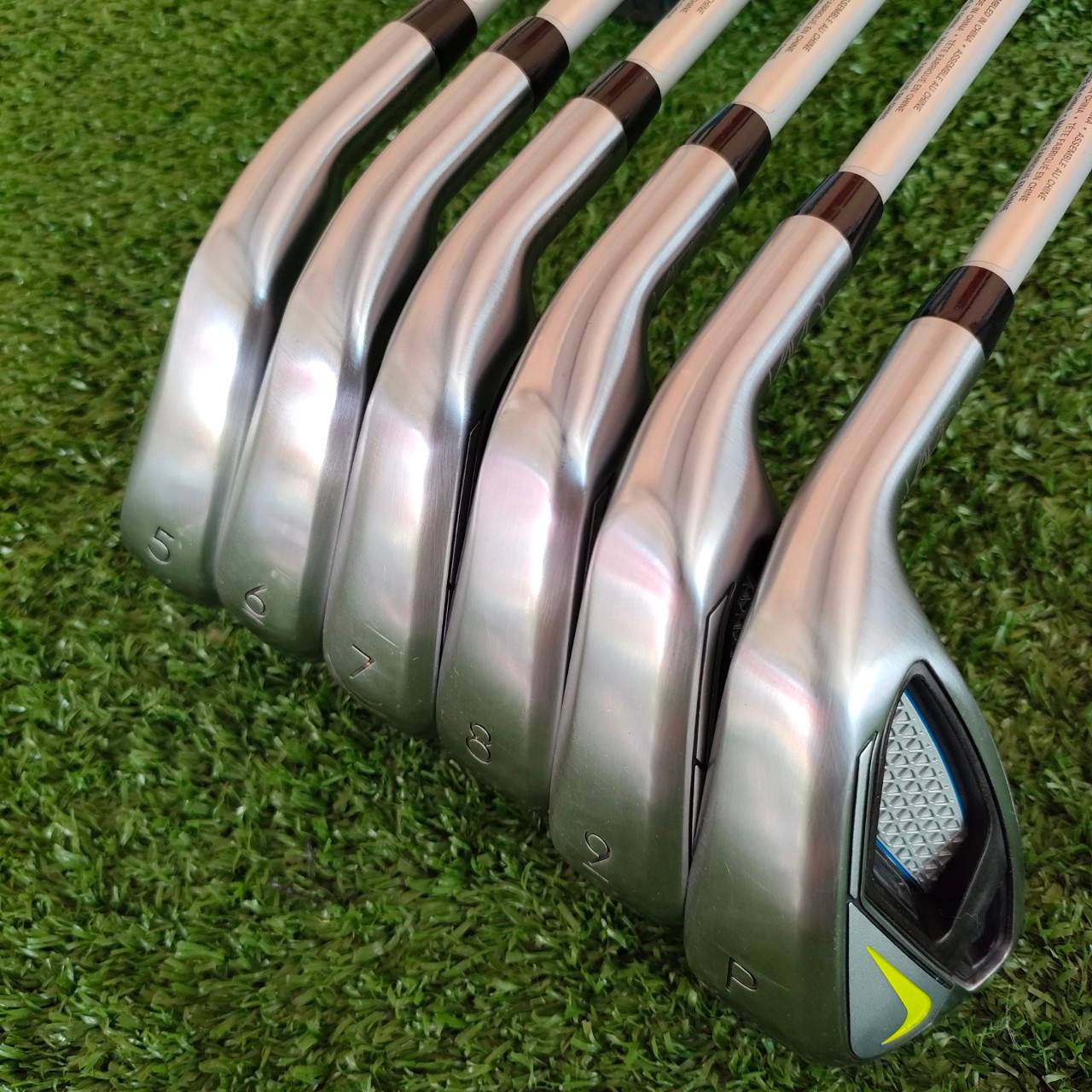 ชุดเหล็ก NIKE VAPOR FLY มีเหล็ก 5-9 เเละ PW ก้าน VAPOR FLEX R สภาพสวยมากๆทตีดีมากๆครับรุ่นนี้ ตีง่าย แต่ทรงแบบ มันส์แบบสุดๆ