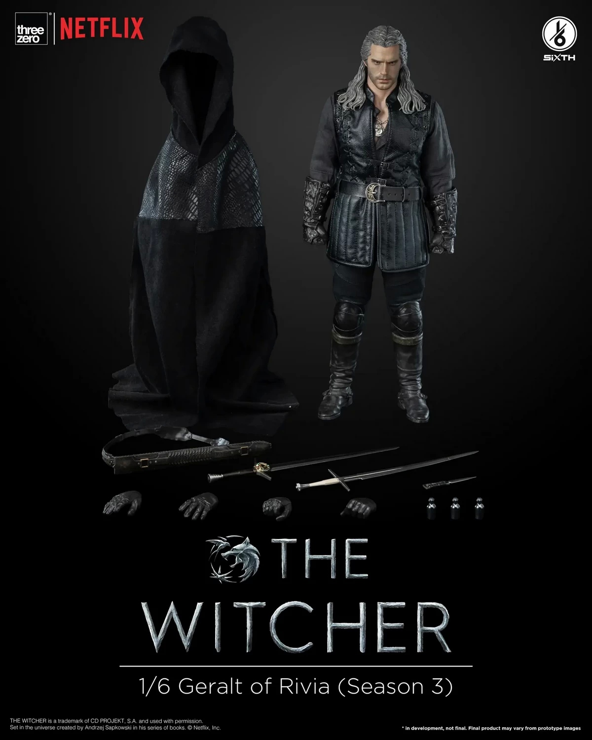 [สั่งจอง] Threezero 3Z05320W0 1/6 : Netflix The Witcher - Geralt of Rivia (Season 3)