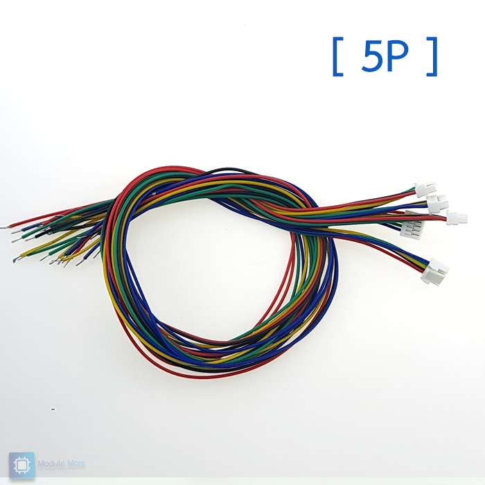 [5 เส้น] หัวต่อ JST GH1.25mm ปลายเปลือย ยาวราว 30cm 2P/3/4/5/6P single head 1.25mm spacing electronic wire with lock terminal wire