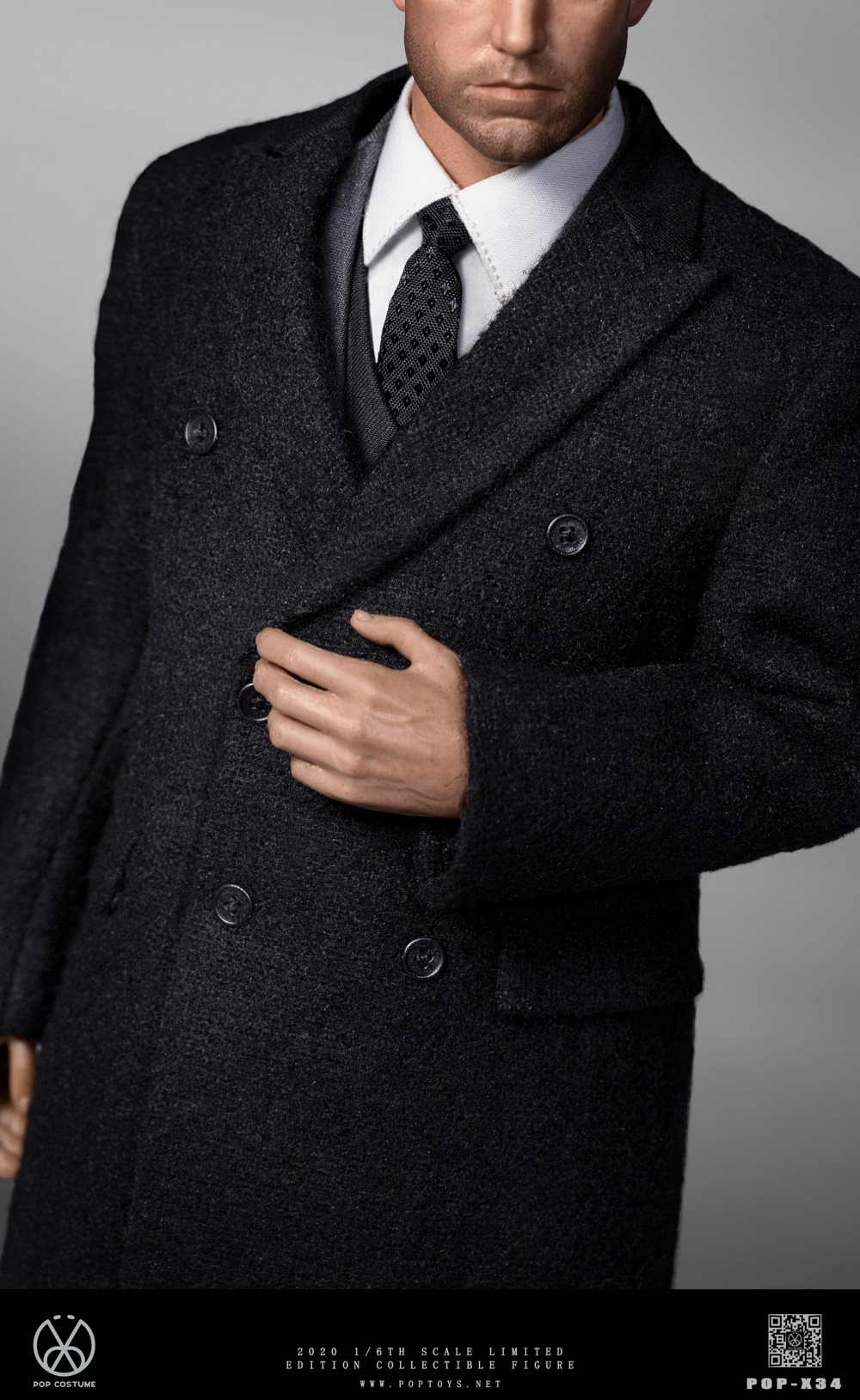 [สั่งจอง]POPTOYS POP-X34 1/6 : Rich gentleman Ben Overcoat suit