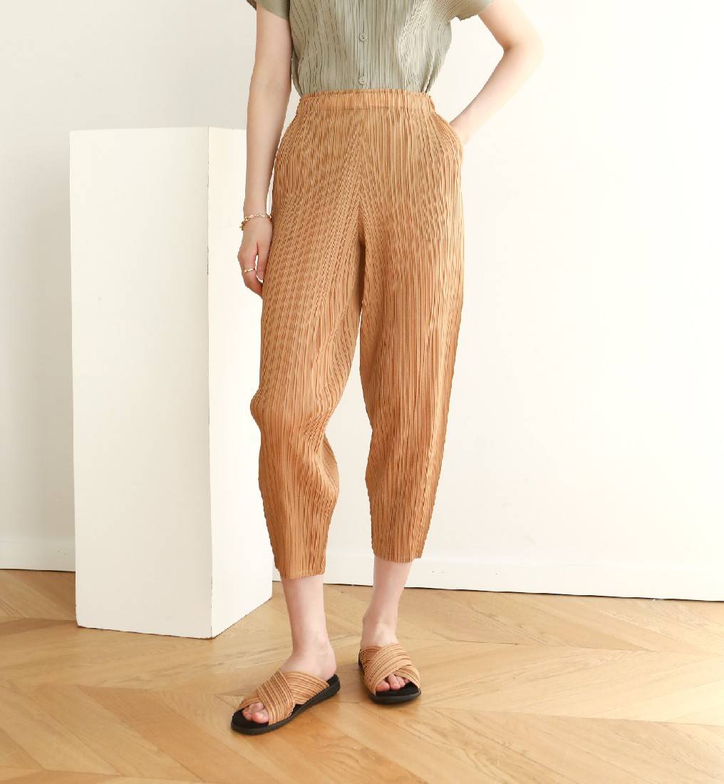 ยาว 34นิ้ว!! 2MUAY รุ่น GJO2188 กางเกงผู้หญิง กางเกงอัดพลีทคุณภาพ 12สี FREE SIZE CASUAL FIT PLEATES PANTS