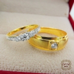 แหวนคู่แต่งงาน แบบขายดี (เพชรแท้)