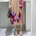 ปรับราคาลง20%!! 2MUAY รุ่น GJO3526 กระโปรงอัดพลีท FLORAL PRINTED FLARE PLEATED SKIRT 4 สี FREE SIZE