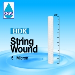 HDK String Wound Cartridge Filter # 5 Micon 20" {จำหน่ายยกลัง 25 ไส้}
