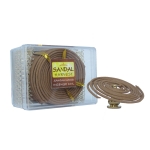 ชุดธูปขด(ใหญ่) ไม้จันทร์หอม หอมอโรม่า แท้ 100% ไม่มีน้ำหอม ไม่เจือจาง ไม่ไส่สี + ที่ปักธูป ที่จุดธูป ที่วางธูป 2 In 1 ทำจากทองเหลืองแท้ ทนทาน ไม่ลอก ไม่ดำ ไม่เป็นสนิม