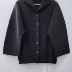 2MUAY รุ่น GA67805 เสื้ออัดพลีท THICK LONG SLEEVE BUTTON FRONT PLEATED TOP 6 สี FREE SIZE