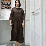 2MUAY รุ่น GJO2017 เดรสอัดพลีทคุณภาพ CHIC DIAGONAL PLEATED DRESS 7 สี FREE SIZE