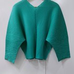ปรับราคาลง30%!! 2MUAY รุ่น CX01622T เสื้ออัดพลีทคุณภาพ V NECK LONG SLEEVE PLEATED TOP 3 สี FREE SIZE
