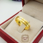 แหวนพ่นทรายเรียบหรู (เพชรแท้)