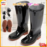 รองเท้าบูท 13นิ้ว ใต้เข่า รุ่น 701 ยาง PVC มีหลายไซส์ พื้นรองเท้าหนา กันลื่น ทนทาน ดีไซน์สวยงาม