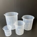 Beaker plastic บีกเกอร์พลาสติก เเบบไม่มีหูจับ