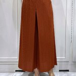 ปรับราคาลง20%!! ยาว 35นิ้ว!! 2MUAY รุ่น GJO11080 กางเกงอัดพลีท CULOTTE WIDE LEG PLEATED PANTS 8 สี FREE SIZE