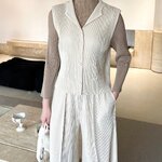 2MUAY รุ่น GJO5103-9 เสื้อพลีทคุณภาพ THICK SLEEVELESS HOODED PLEATED TOP 8 สี FREE SIZE